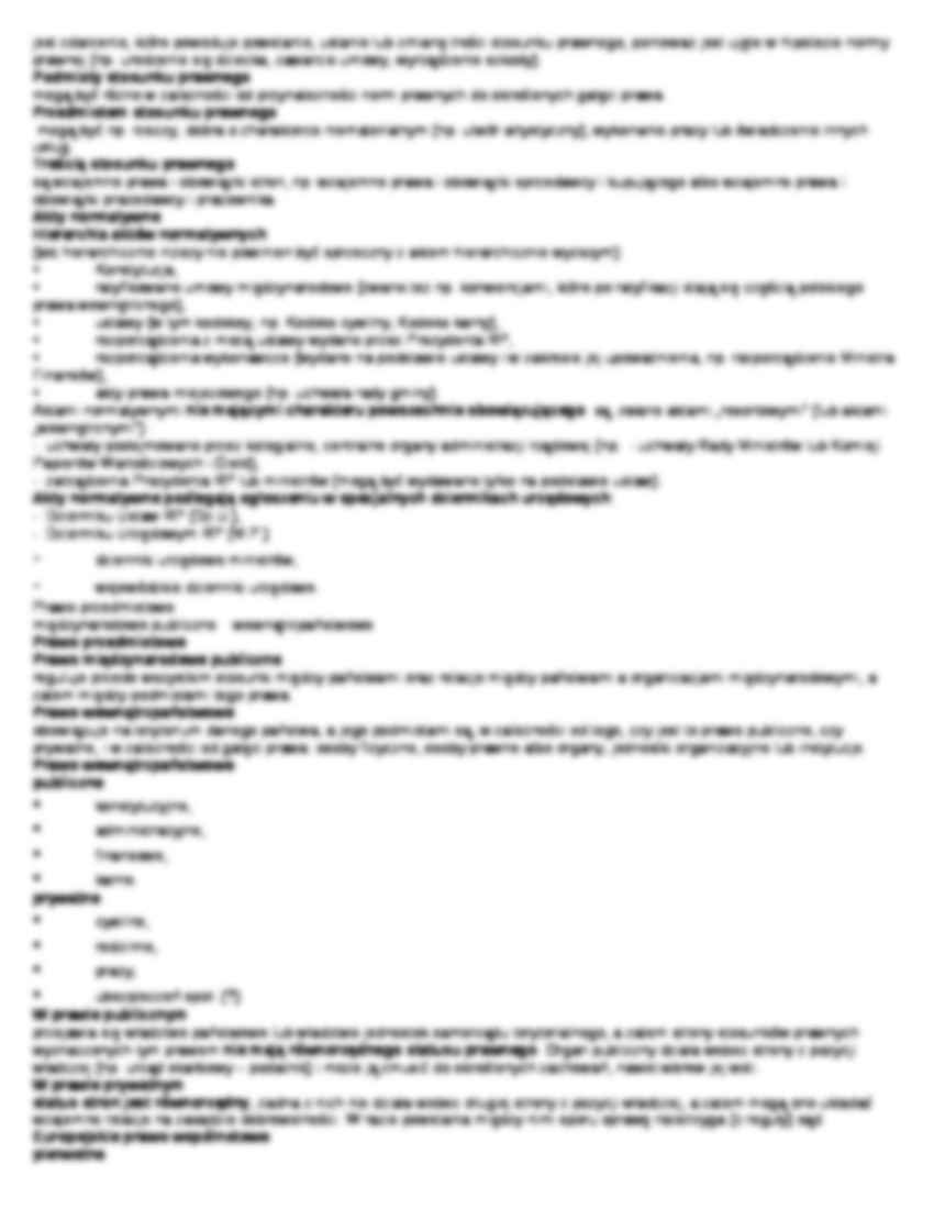 ogólne wiadomości o prawie - Prawo przedmiotowe - strona 3