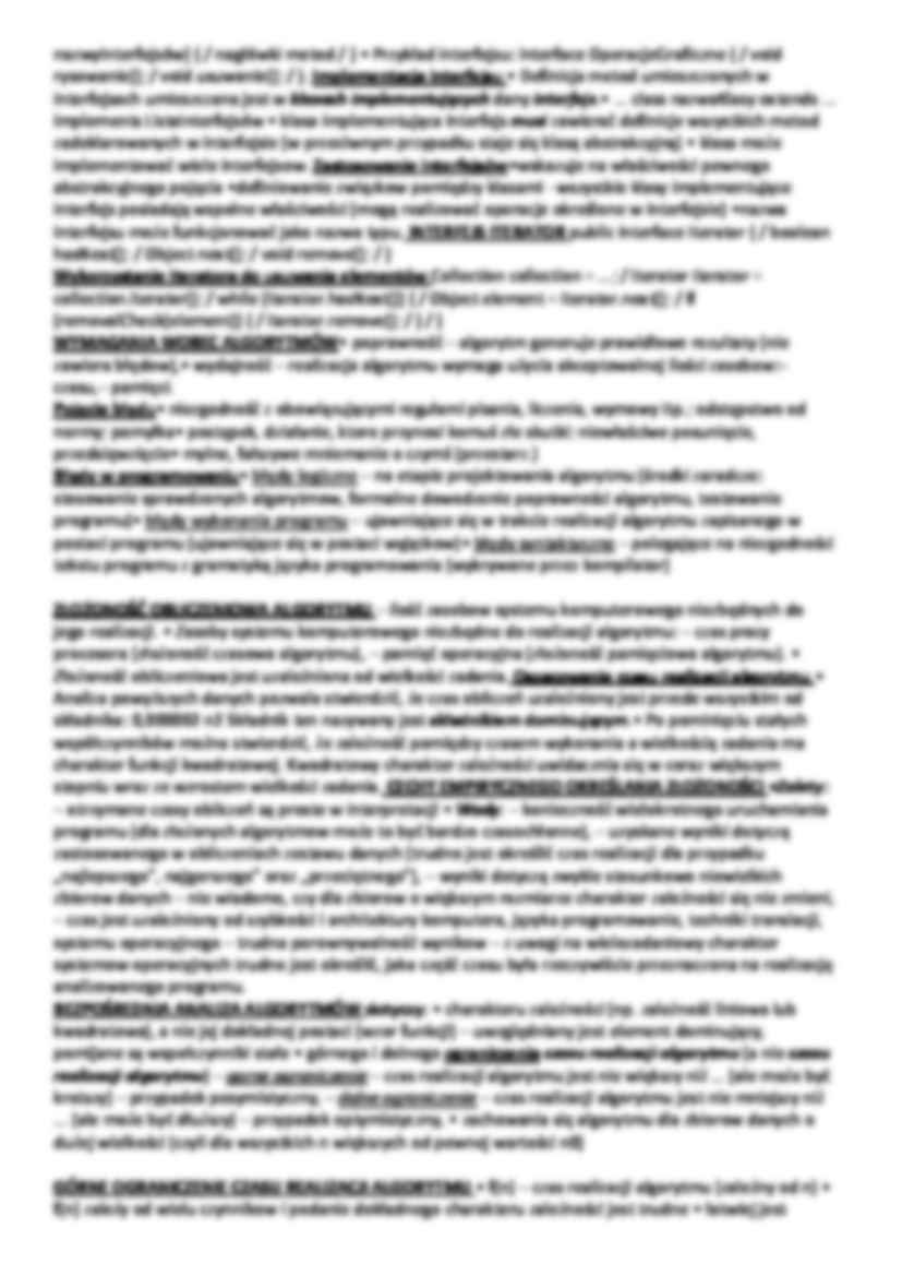 Algorytmy i struktury danych - Program komputerowy - strona 2