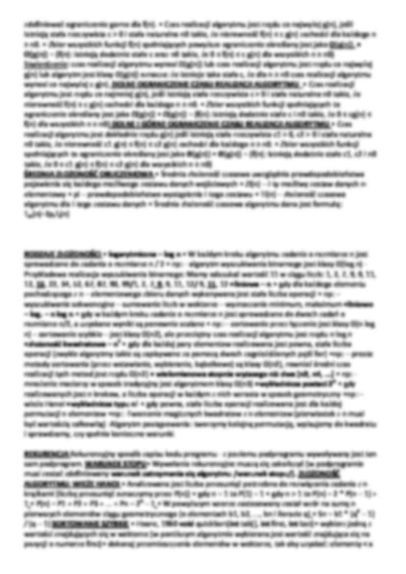 Algorytmy i struktury danych - Program komputerowy - strona 3