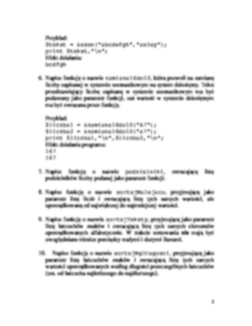 Perl - zadania - strona 2