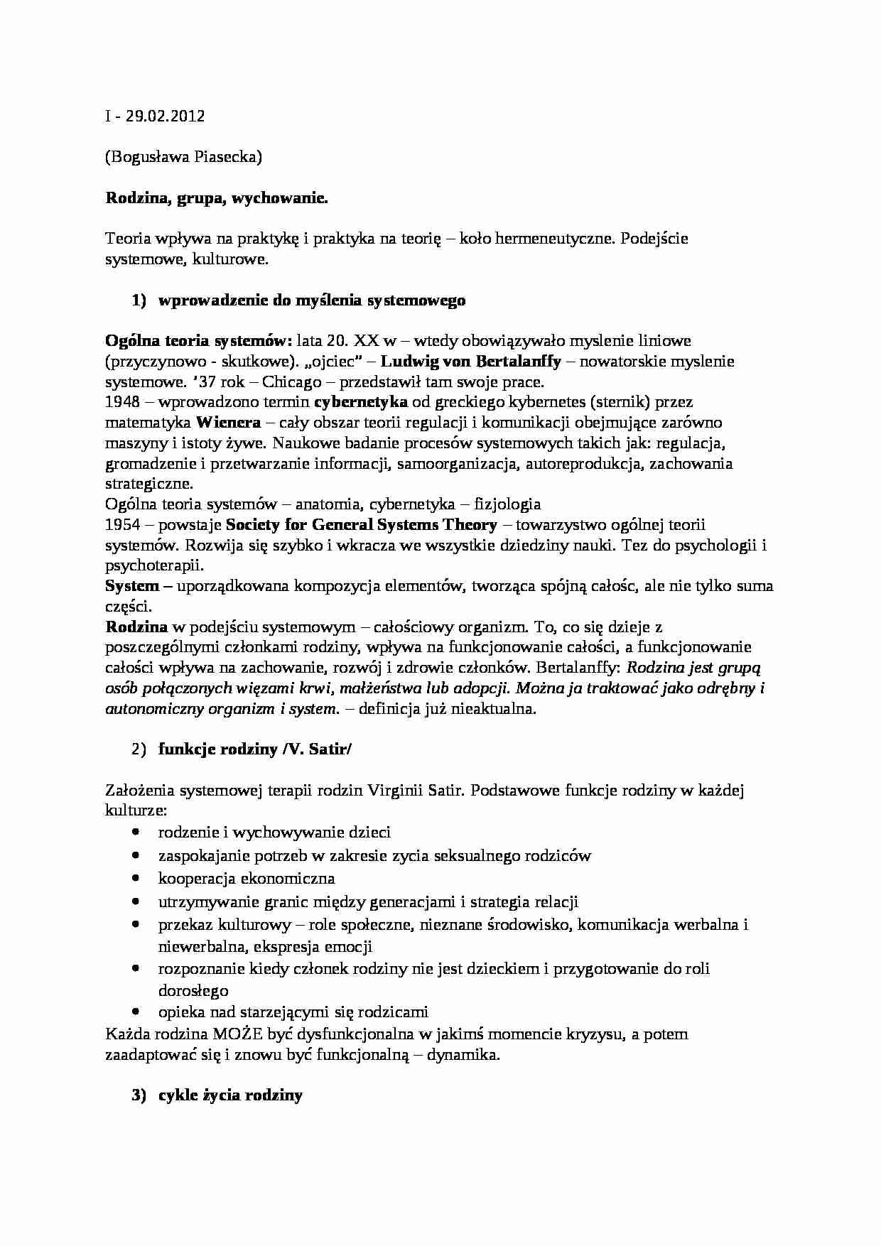 psychologia rozwojowa - wykład - strona 1