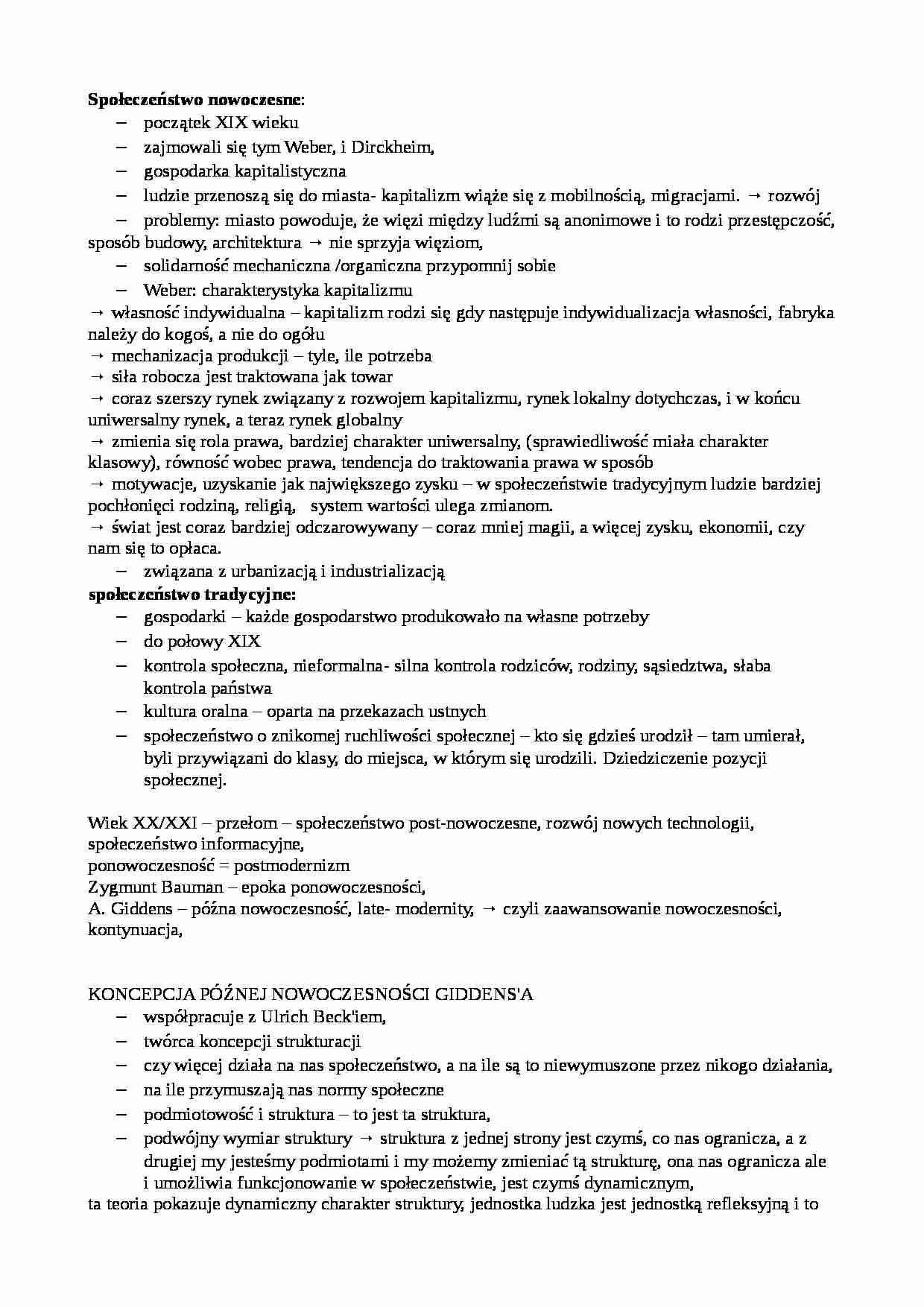 Społeczeństwo nowoczesne - strona 1