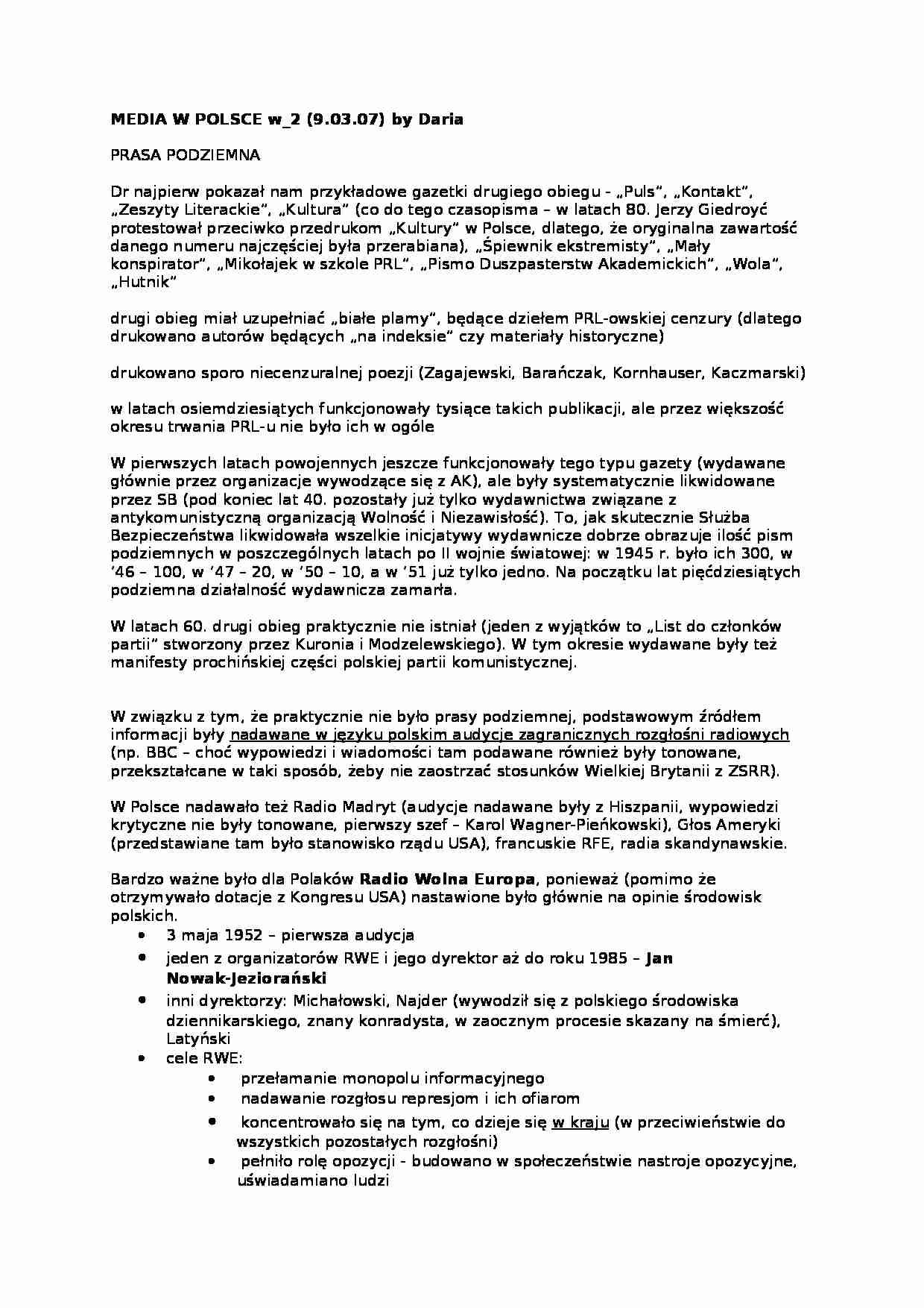 Prasa podziemna - strona 1