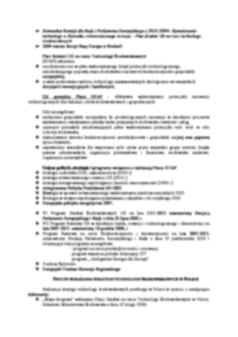 Realizacja unijnej strategii technologii środowiskowych w Polsce - strona 2