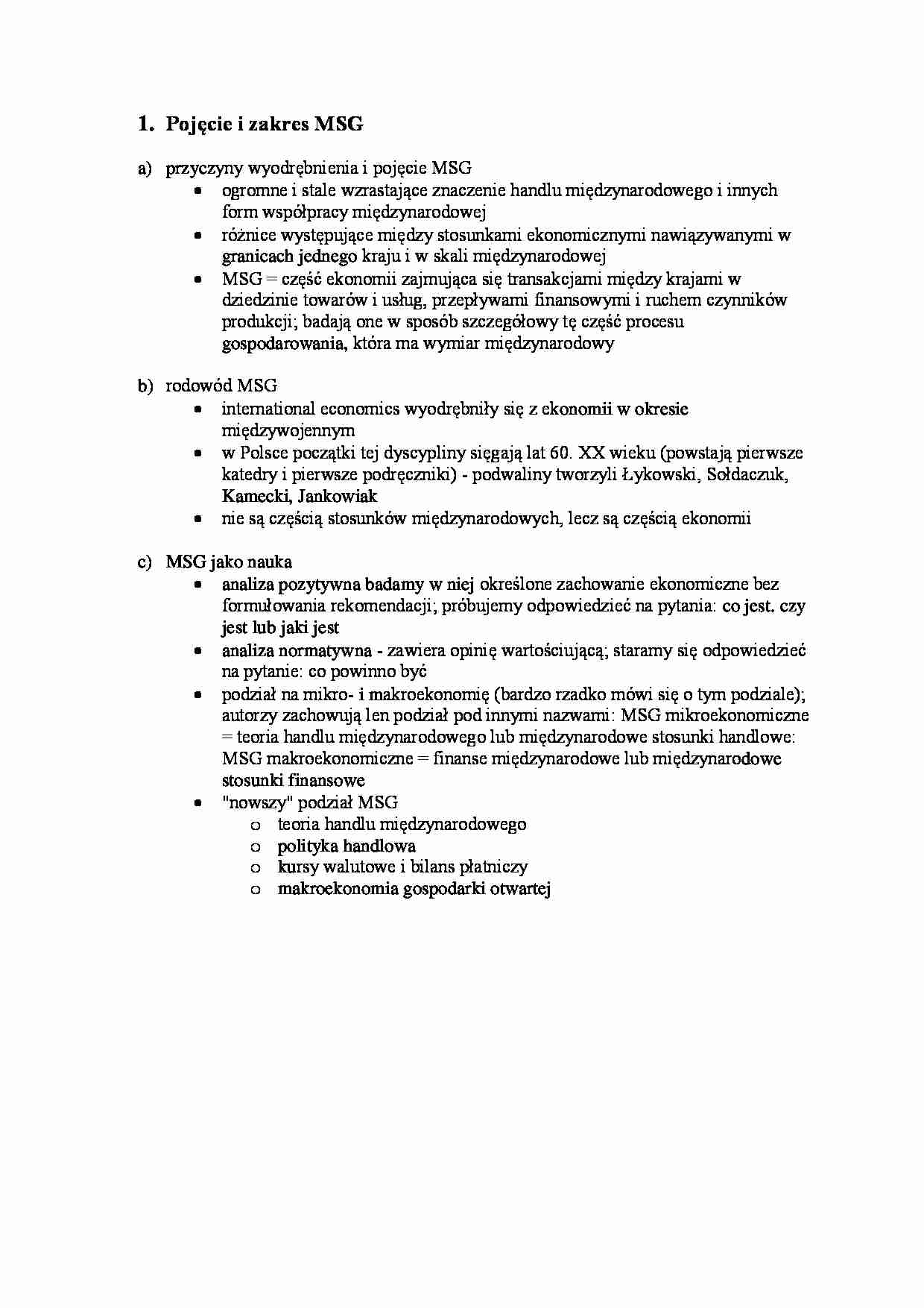 Pojęcie i Teorie MSG cz.1 - strona 1