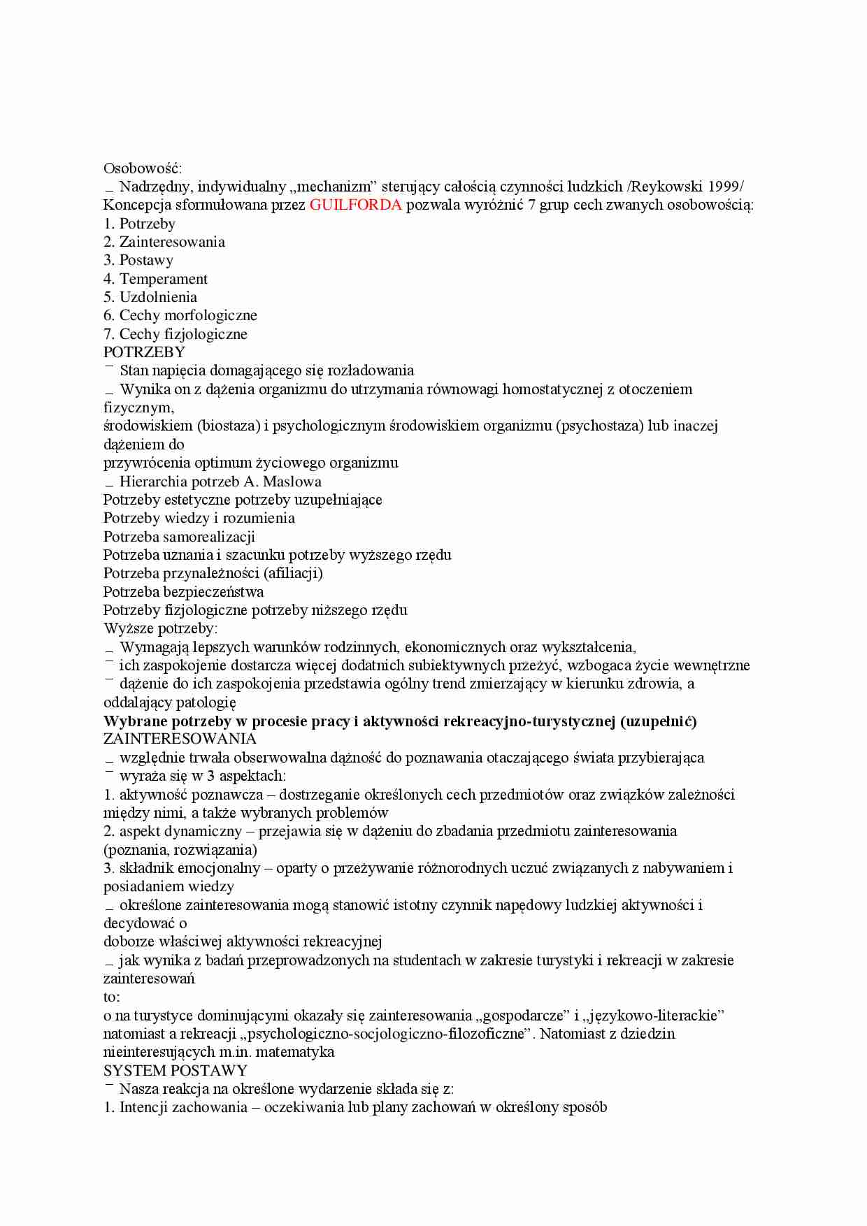 Cechy w rekreacji - strona 1