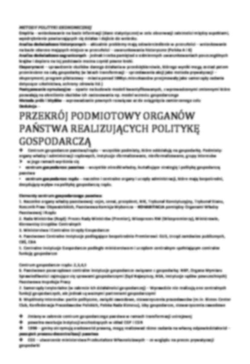 Podstawy polityki gospodarczej  - strona 3