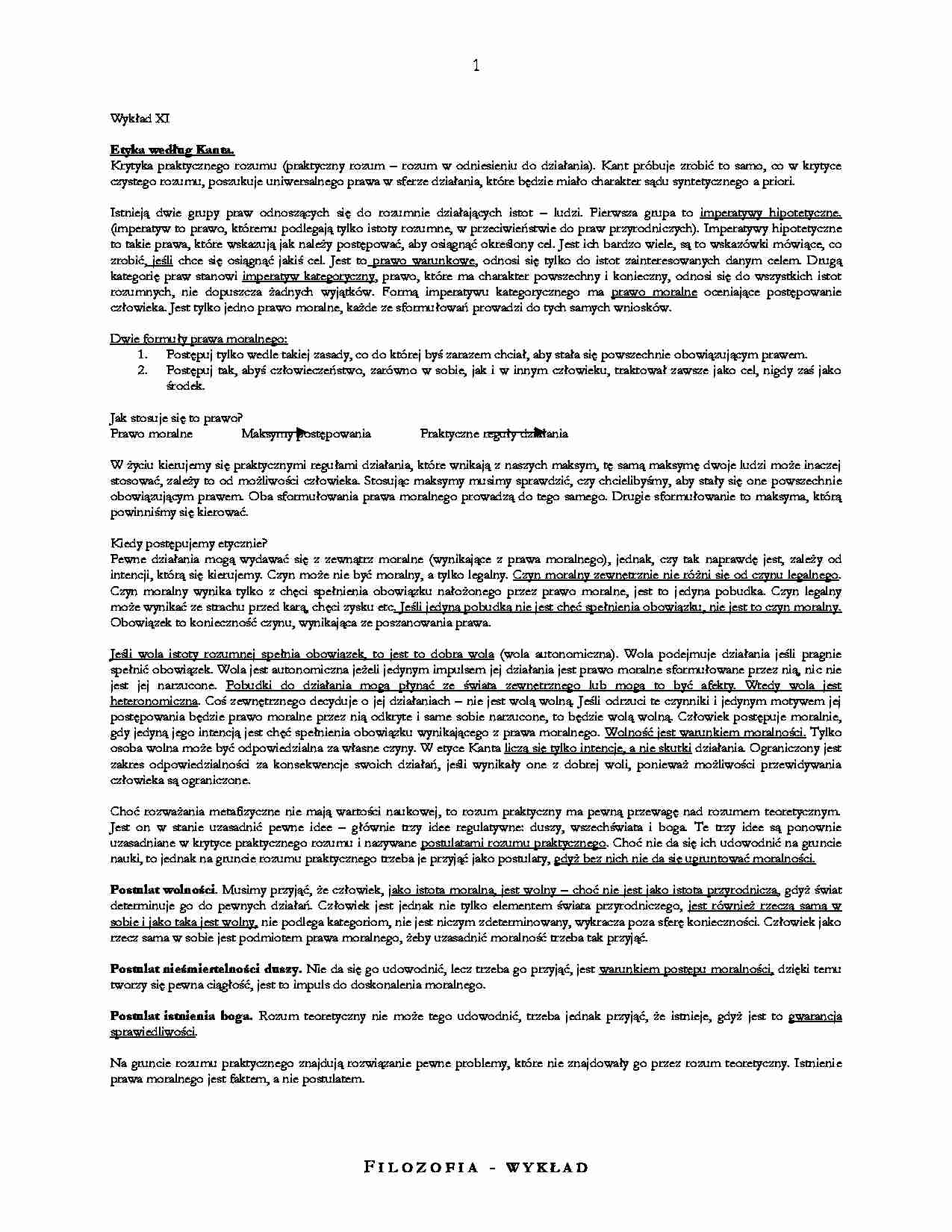 Etyka według Kanta - strona 1
