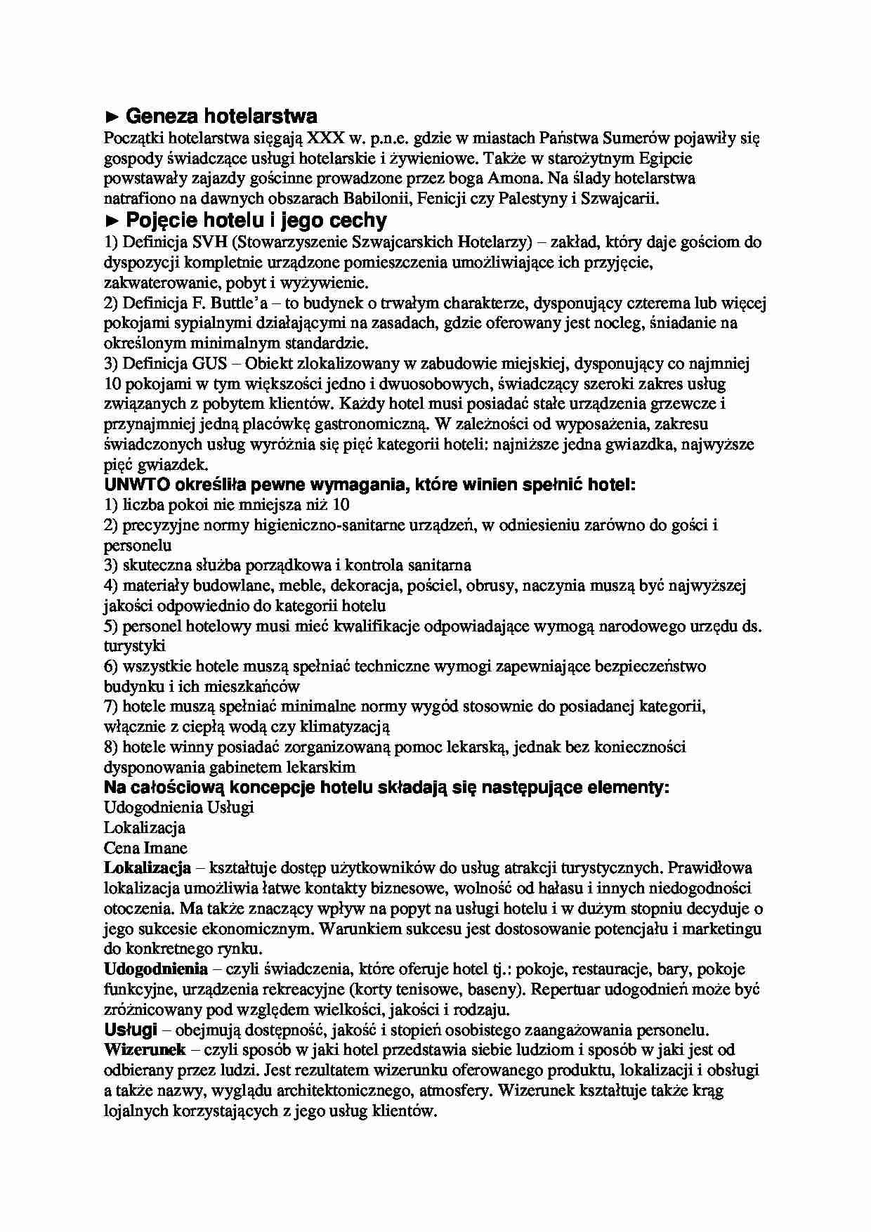 Podstawy hotelarstwa cz.I - strona 1