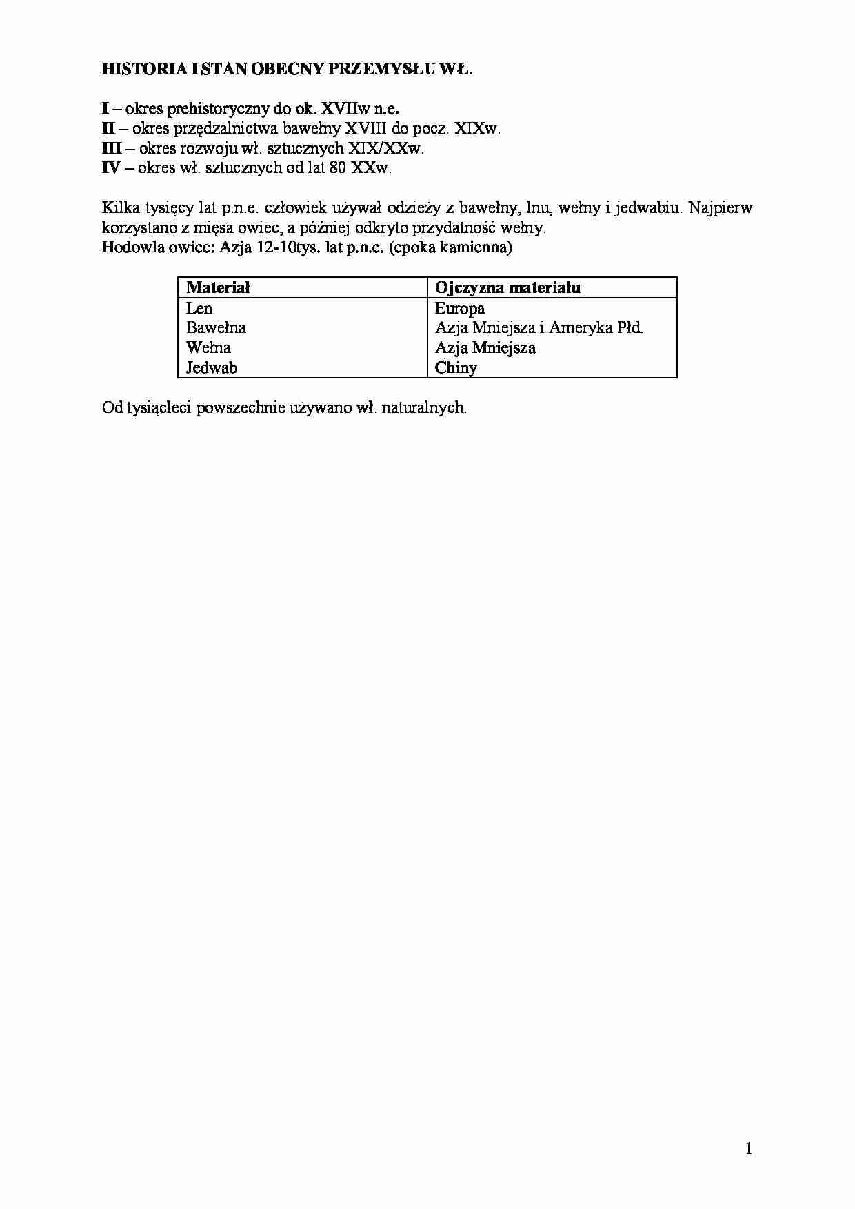 Historia i stan obecny - strona 1