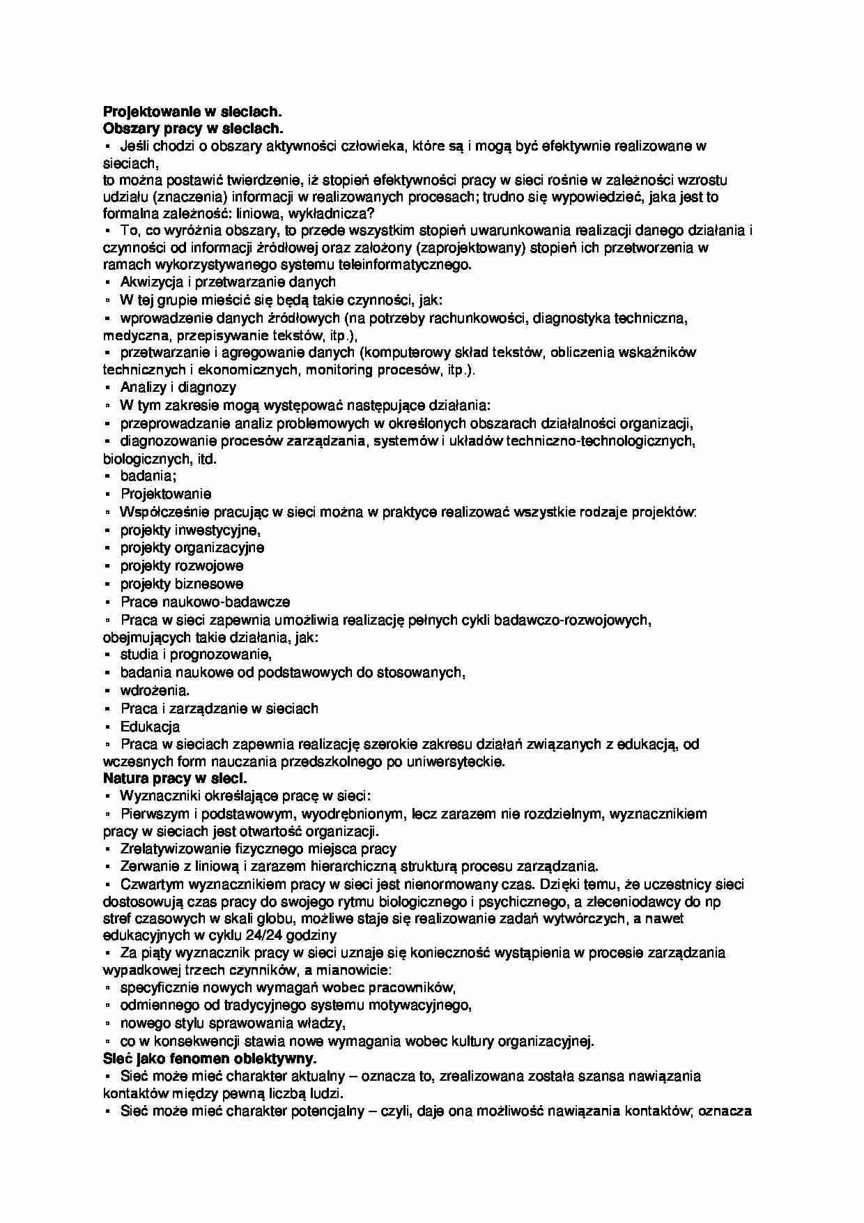 Projektowanie w sieciach - strona 1