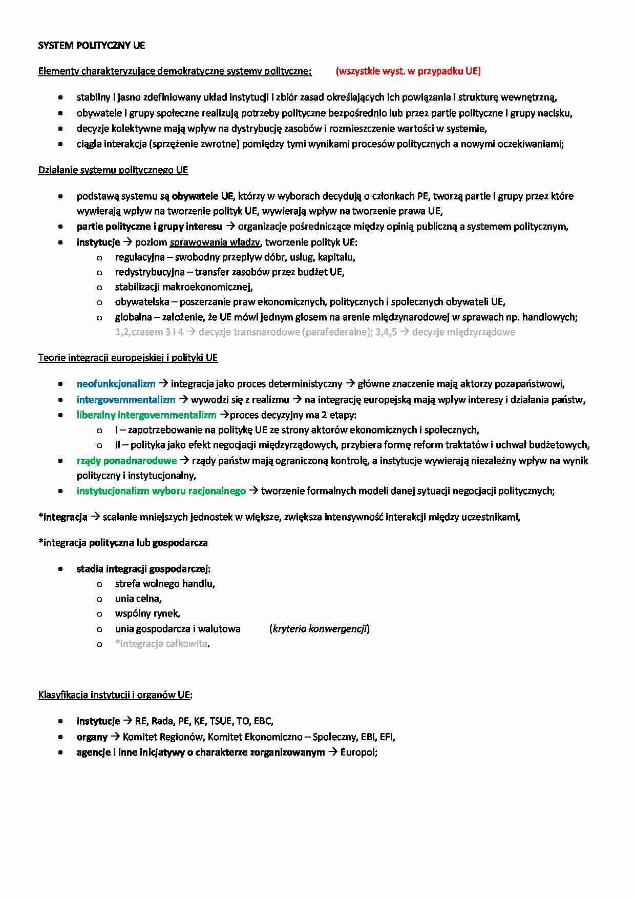 system polityczny i prawny UE - strona 1