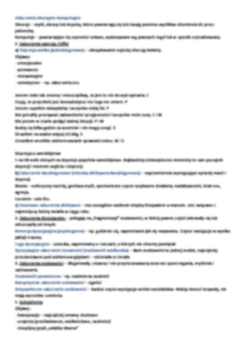 ZABURZENIA PSYCHICZNE - strona 2