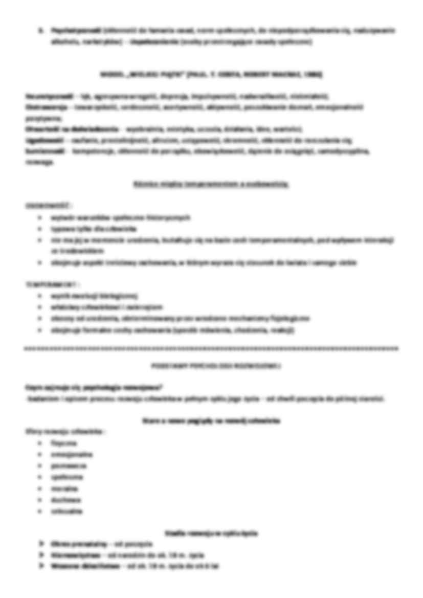 Psychologia osobowości - strona 3