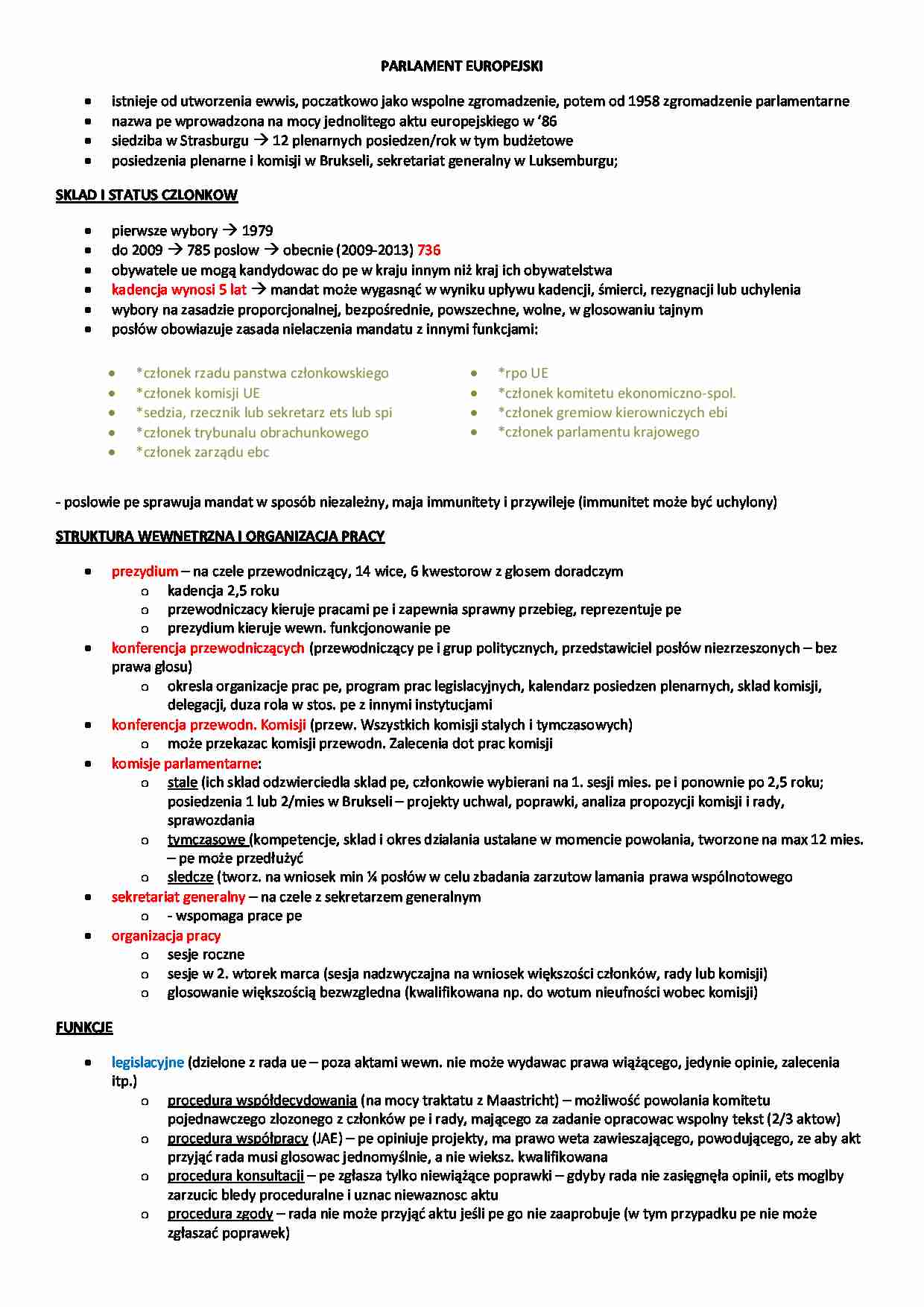parlament europejski - strona 1