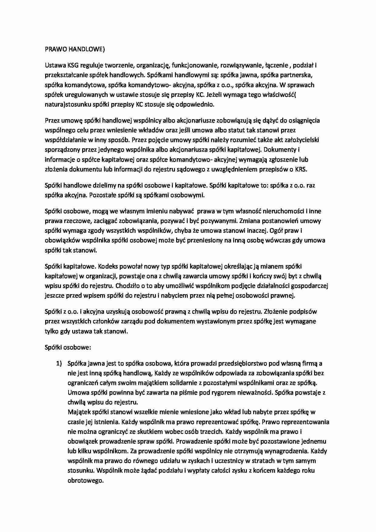 spółki osobowe - strona 1