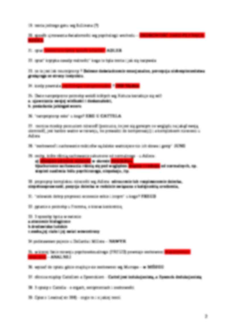 odpowiedzi do egzaminu - Typy osobowości - strona 2