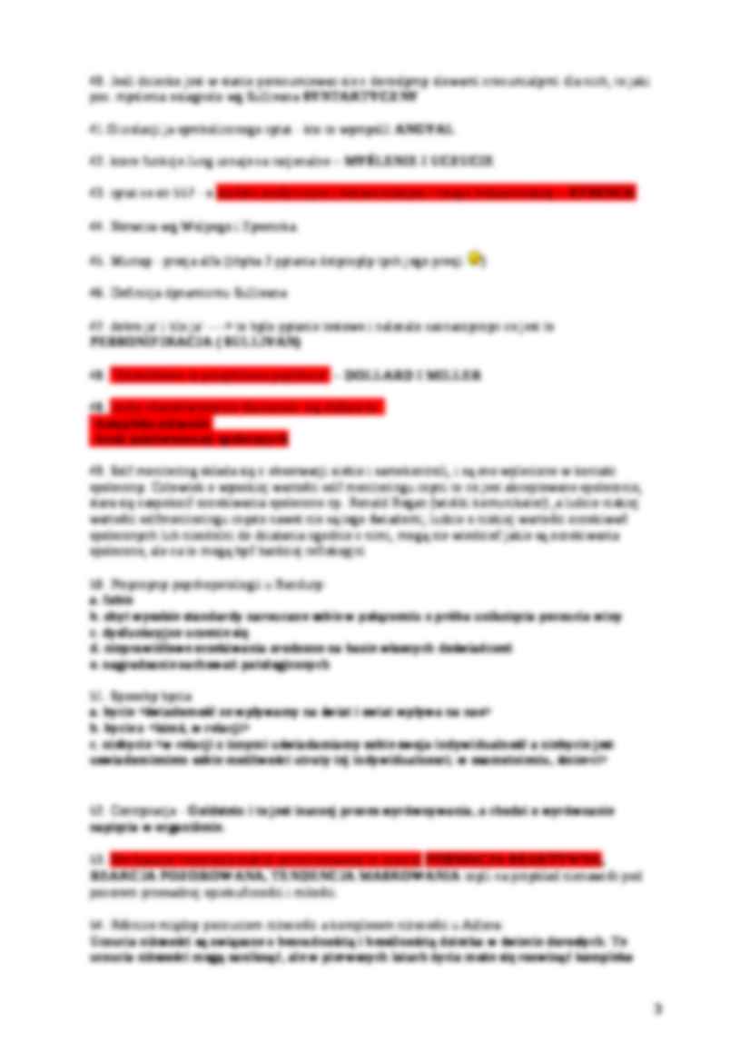 odpowiedzi do egzaminu - Typy osobowości - strona 3