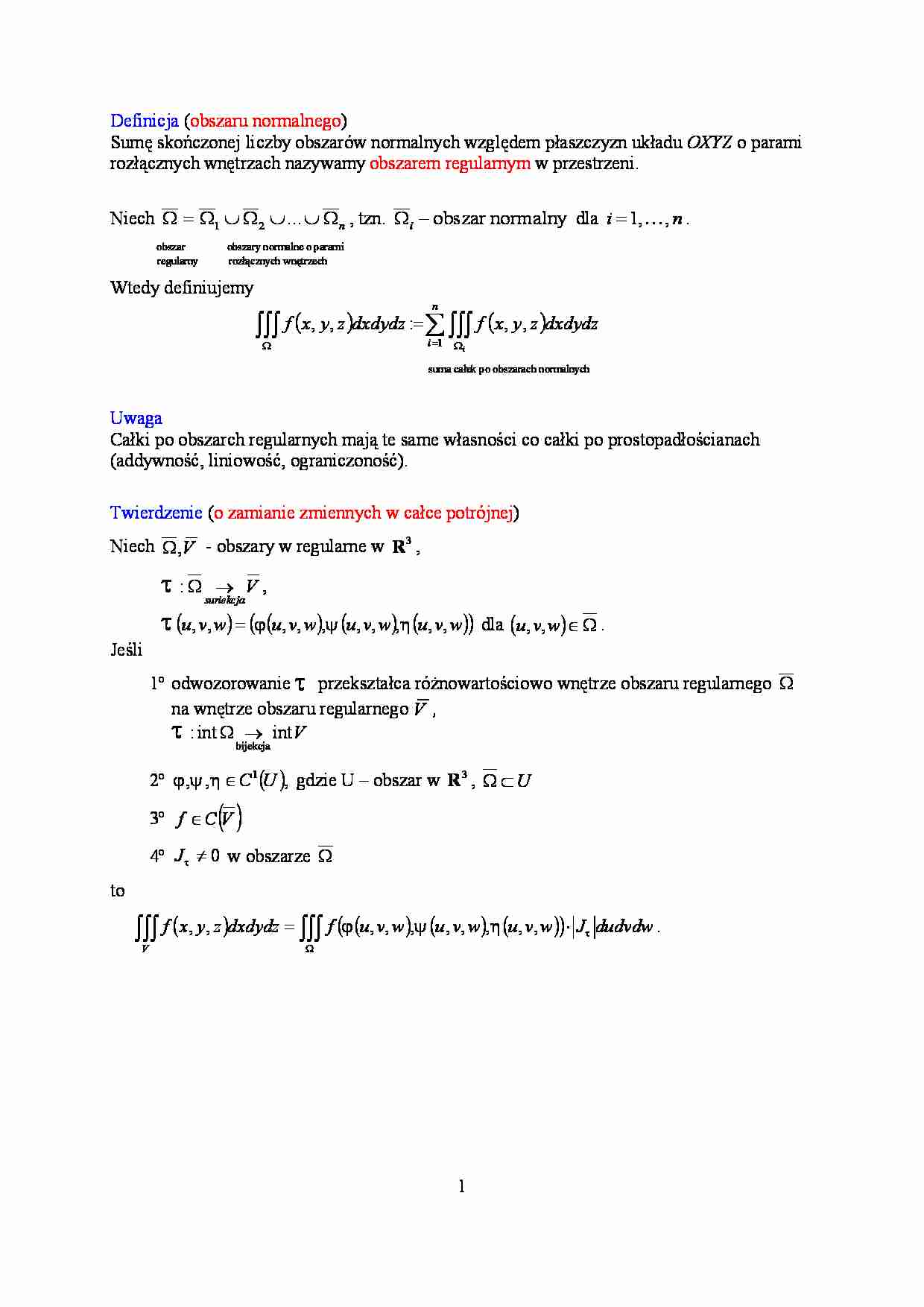 Całki potrójne część druga - strona 1