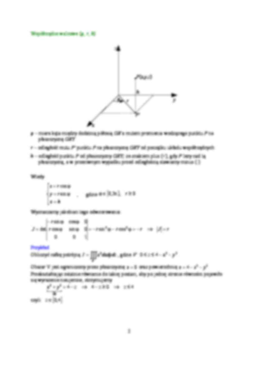 Całki potrójne część druga - strona 2