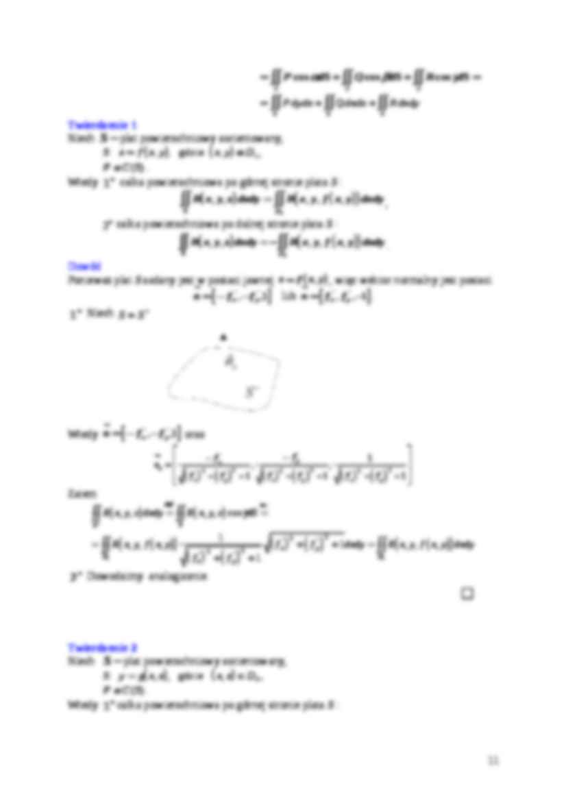 Całka powierzchniowa zorientowana - strona 3