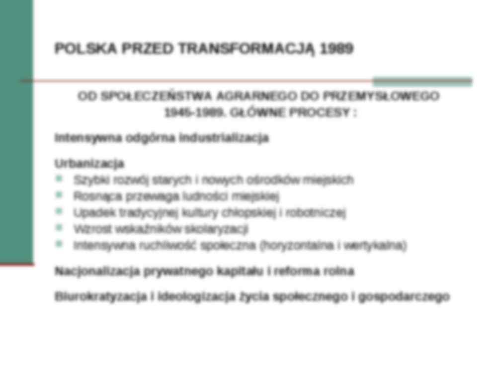 Wykład z socjologii o strukturze społecznej Polski - strona 2