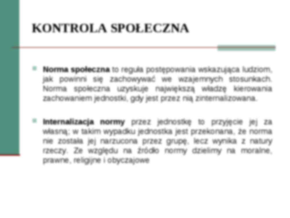 Wykład z socjologii z kontroli społecznej i dewiacji - strona 3