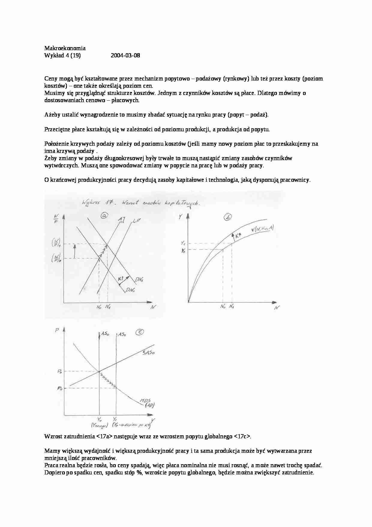 Makroekonomia - WYKŁAD 4 - strona 1