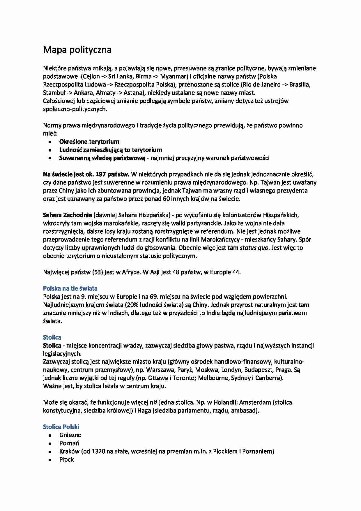 Mapa polityczna - strona 1