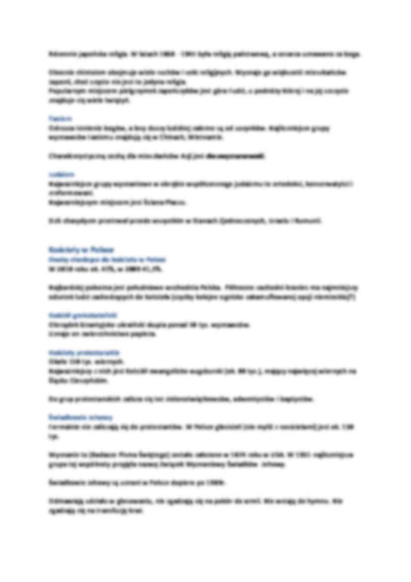 Religie - podział wyznaniowy - strona 2