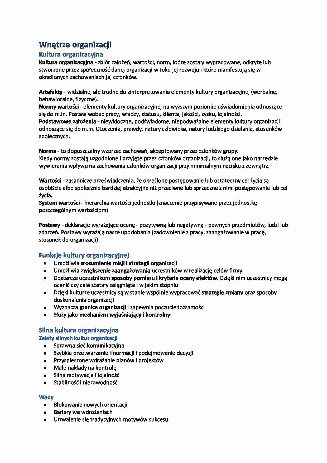 Wnętrze organizacji - strona 1