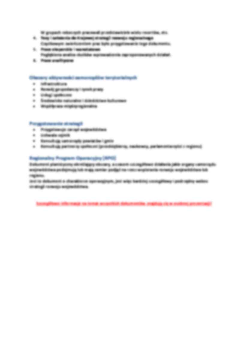 Strategia rozwoju regionu i narzędzia jej realizacj - strona 2