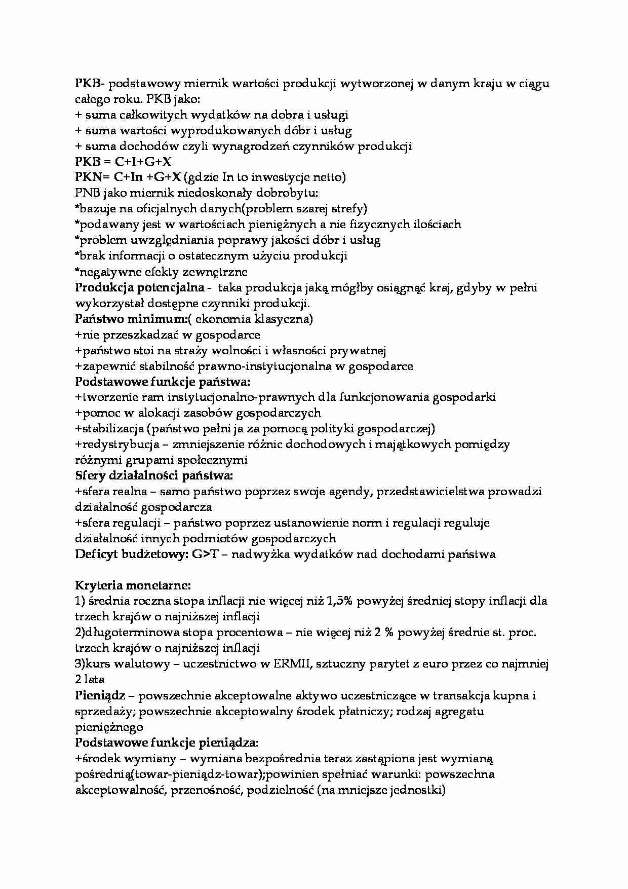 PKB - Funkcje państwa - strona 1