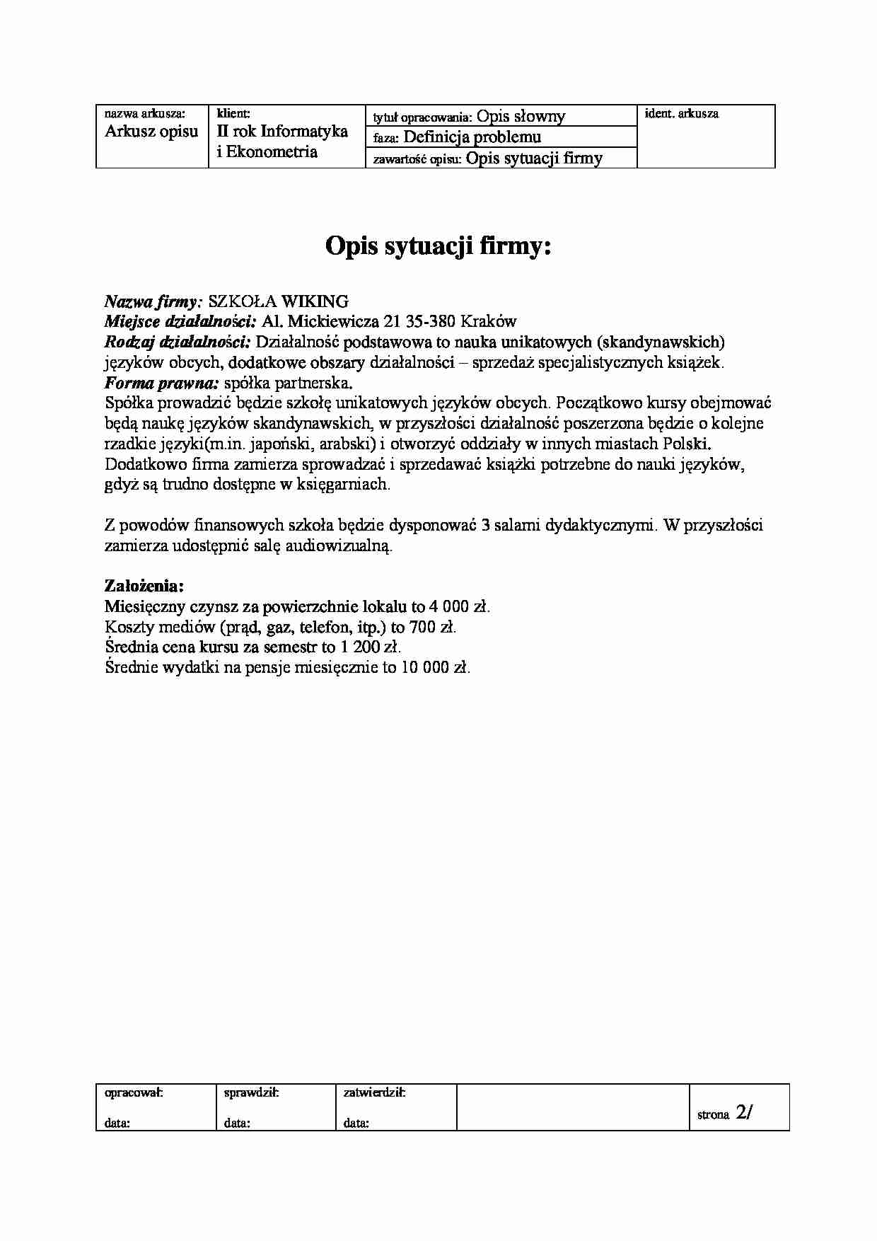 Projekt psi - strona 1