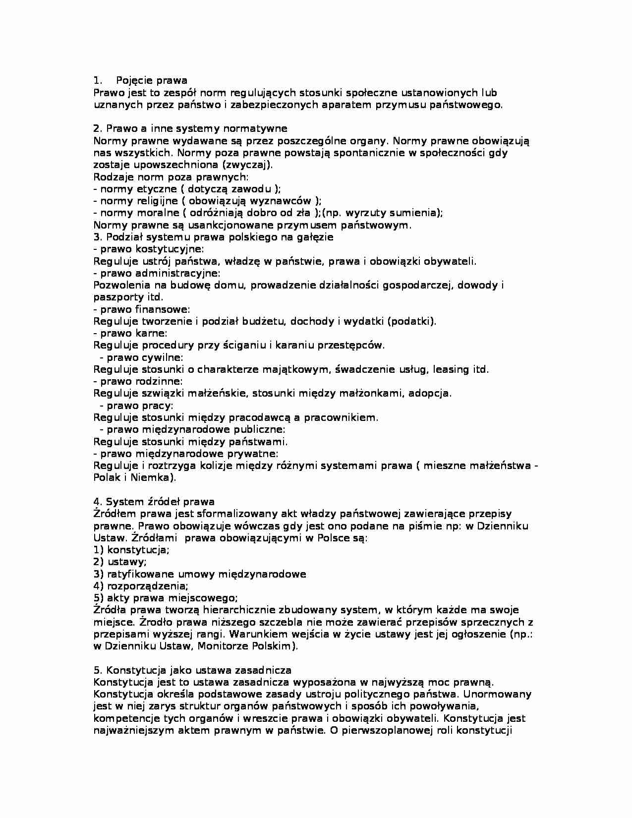 streszczenie książki od prawa - strona 1