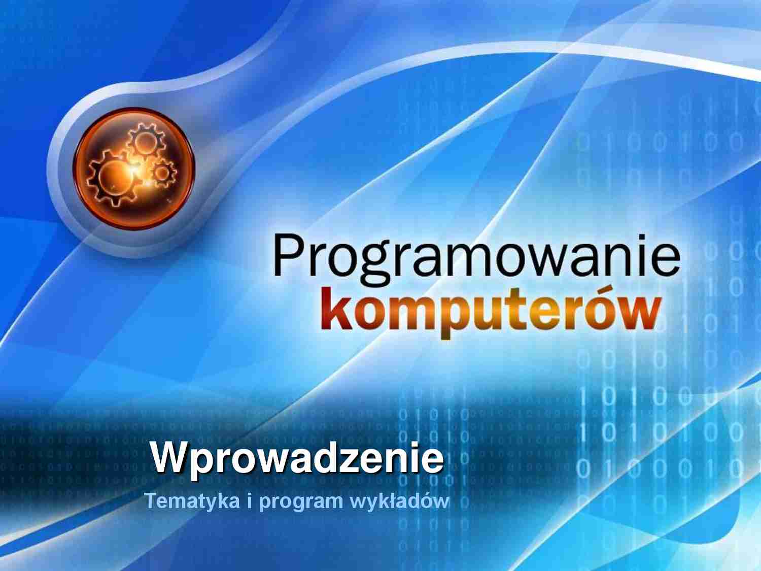 Języki programowania - strona 1