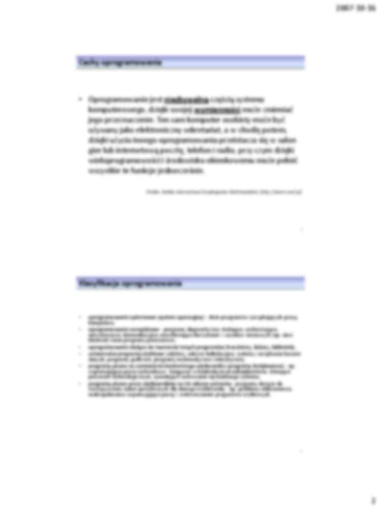 Oprogramowanie komputera - strona 2