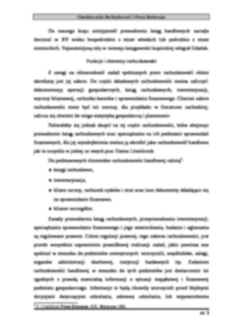 CHARAKTERYSTYKA RACHUNKOWOŚCI I PRAWA BILANSOWEGO - Pojęcie, zakres i części składowe rachunkowości gospodarczych - strona 3
