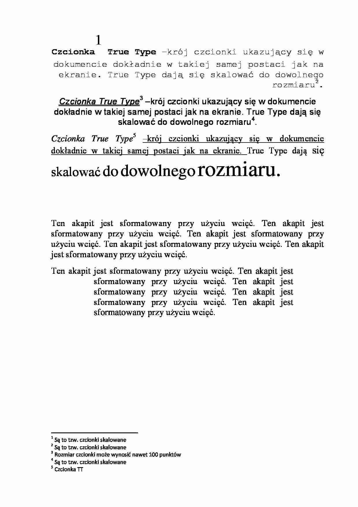 Czcionki - omówienie - strona 1