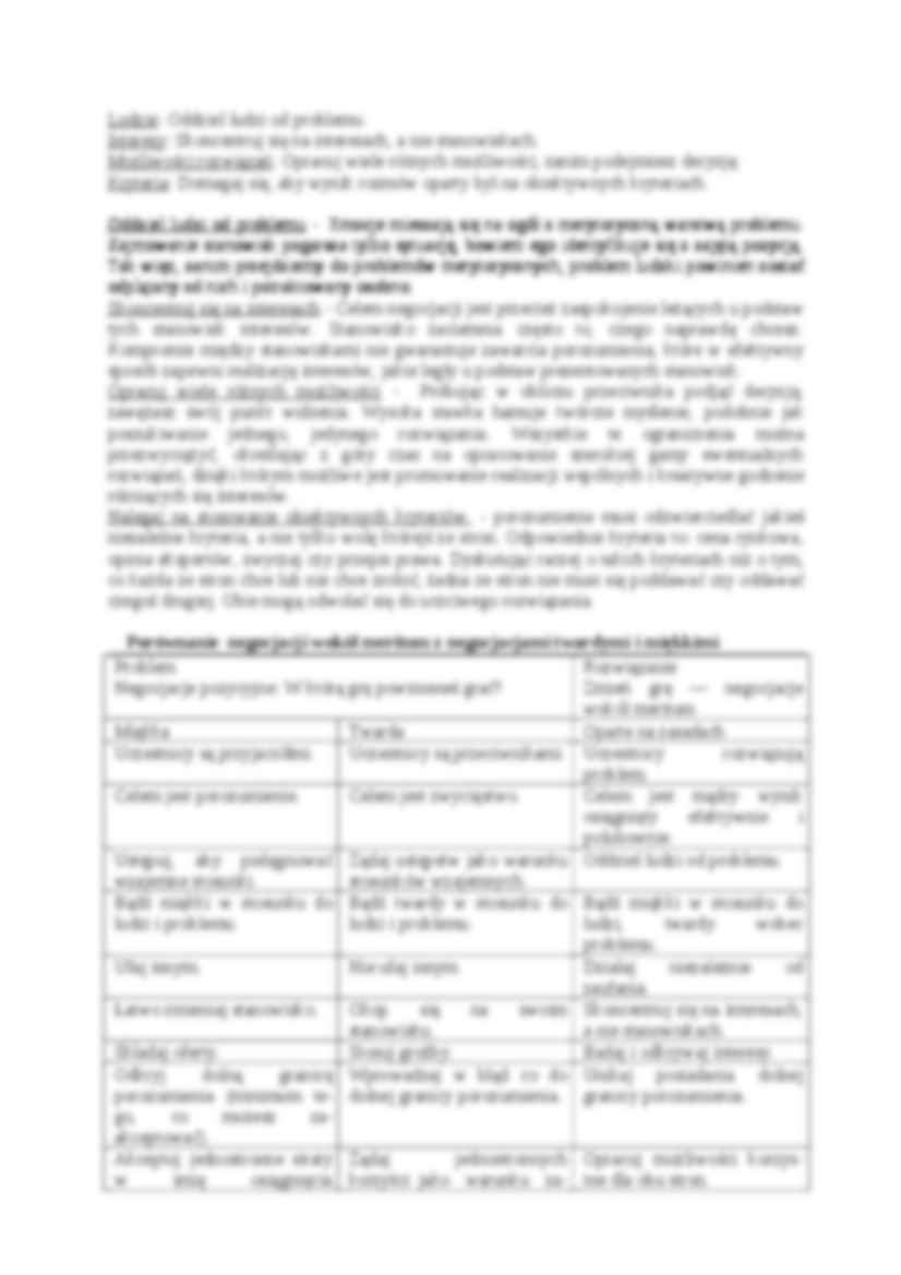 Negocjacje - analiza, planowanie, dyskusja - strona 3