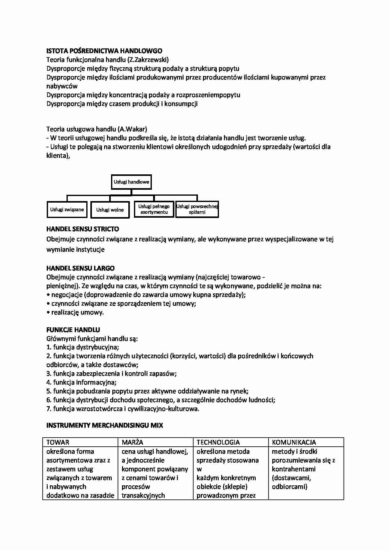 Istota pośrednictwa handlowego - strona 1