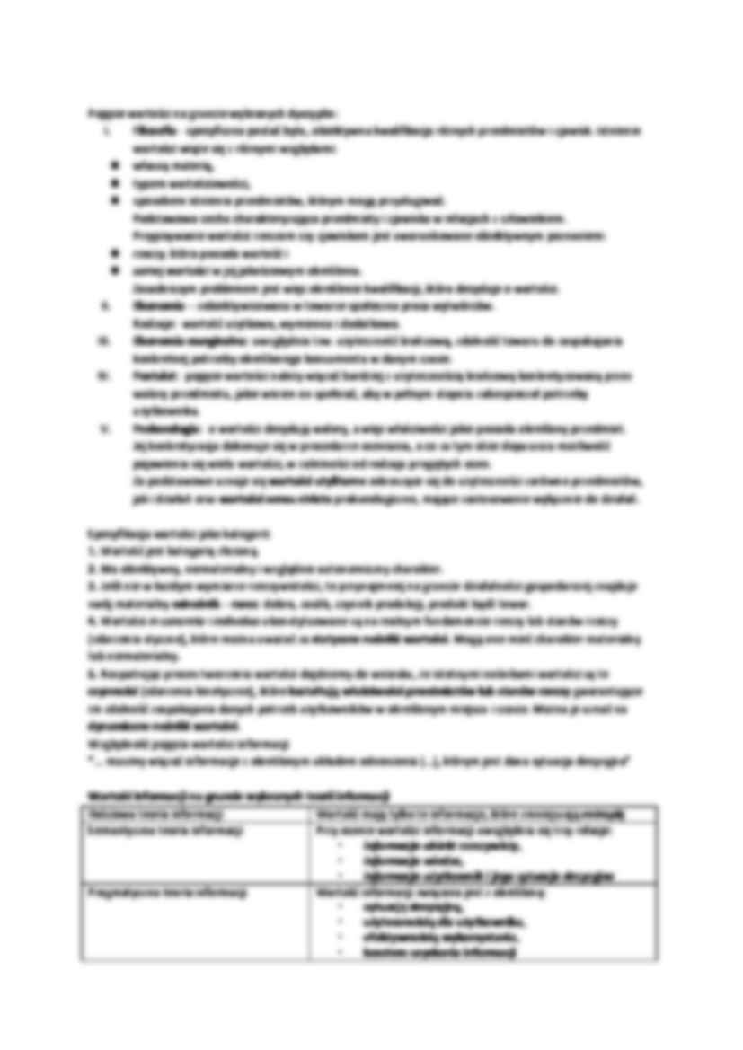 Aksjologiczne ujęcie informacji - Teoria informacji - strona 2