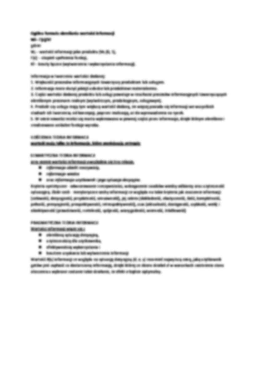 Aksjologiczne ujęcie informacji - Teoria informacji - strona 3