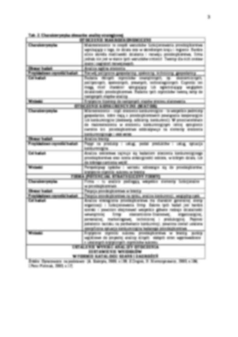 Etapy analizy SWOT - Zarządzanie przedsiębiorstwem - strona 3