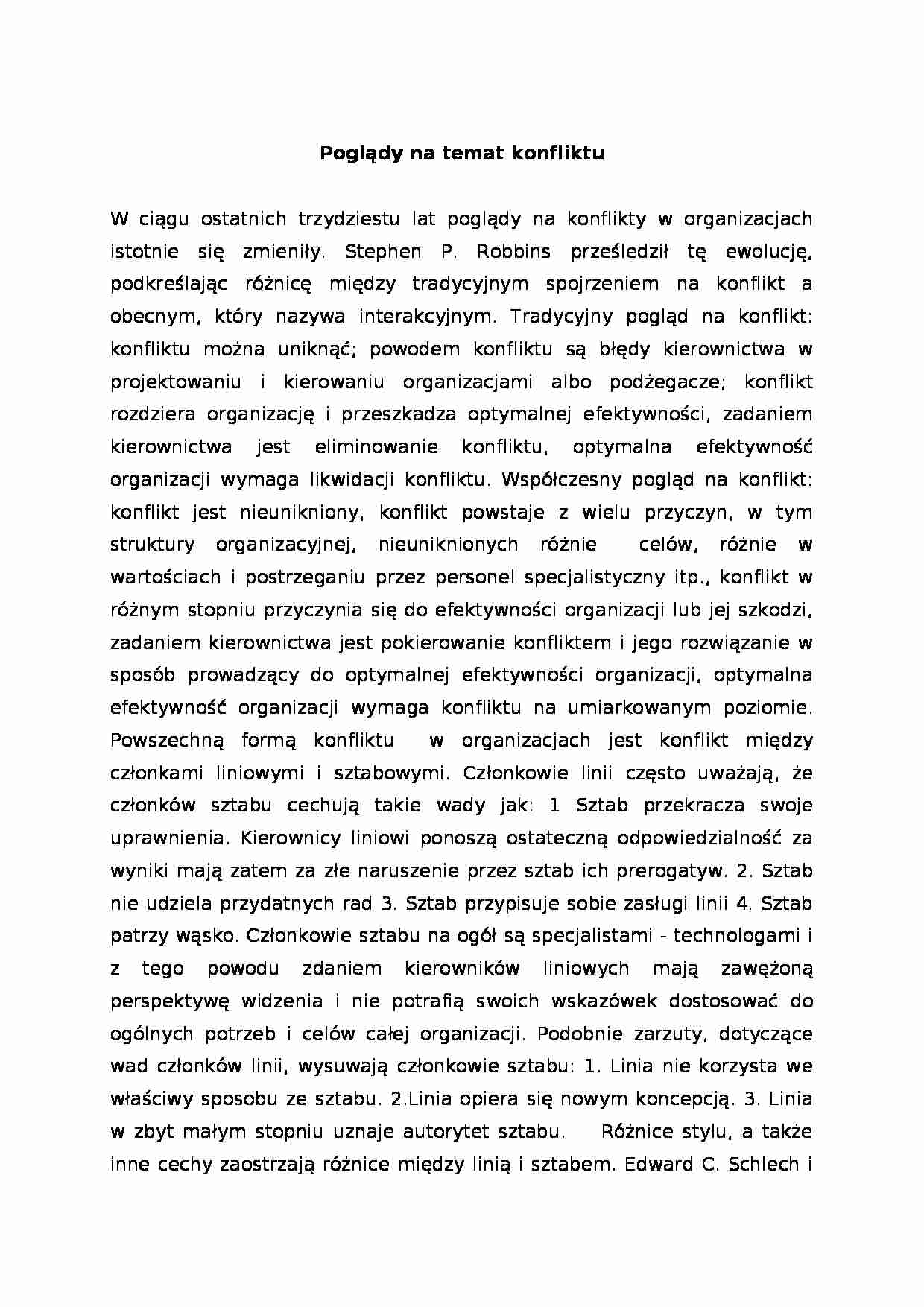 Poglądy na temat konfliktu - strona 1