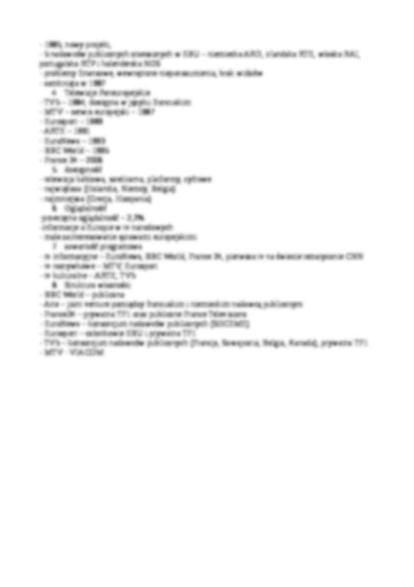 deficyt demokracji, europejska polityka wobec mediów - ochrona pluralzimu mediów - strona 3