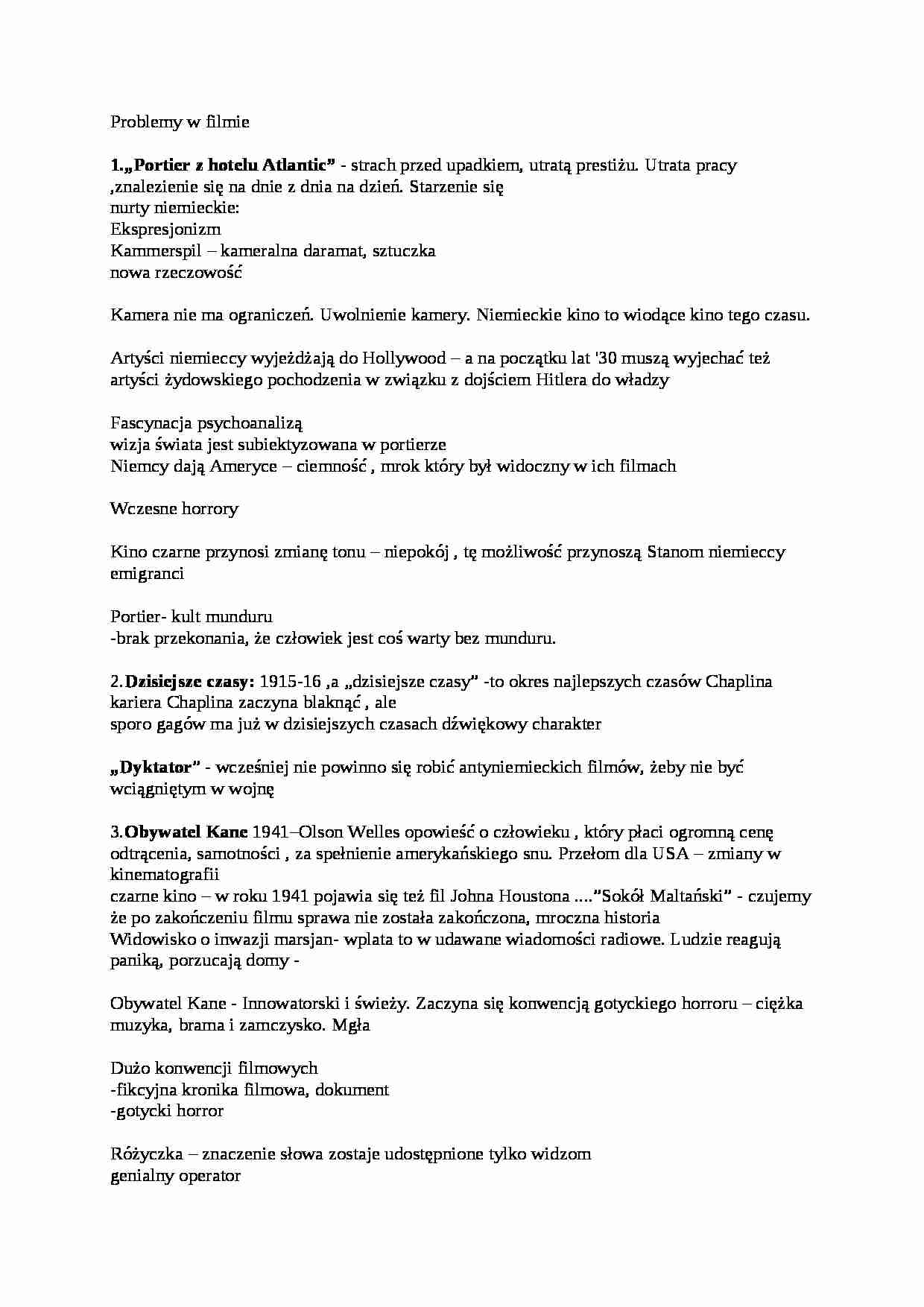 Opracowanie filmów obowiązkowych - strona 1