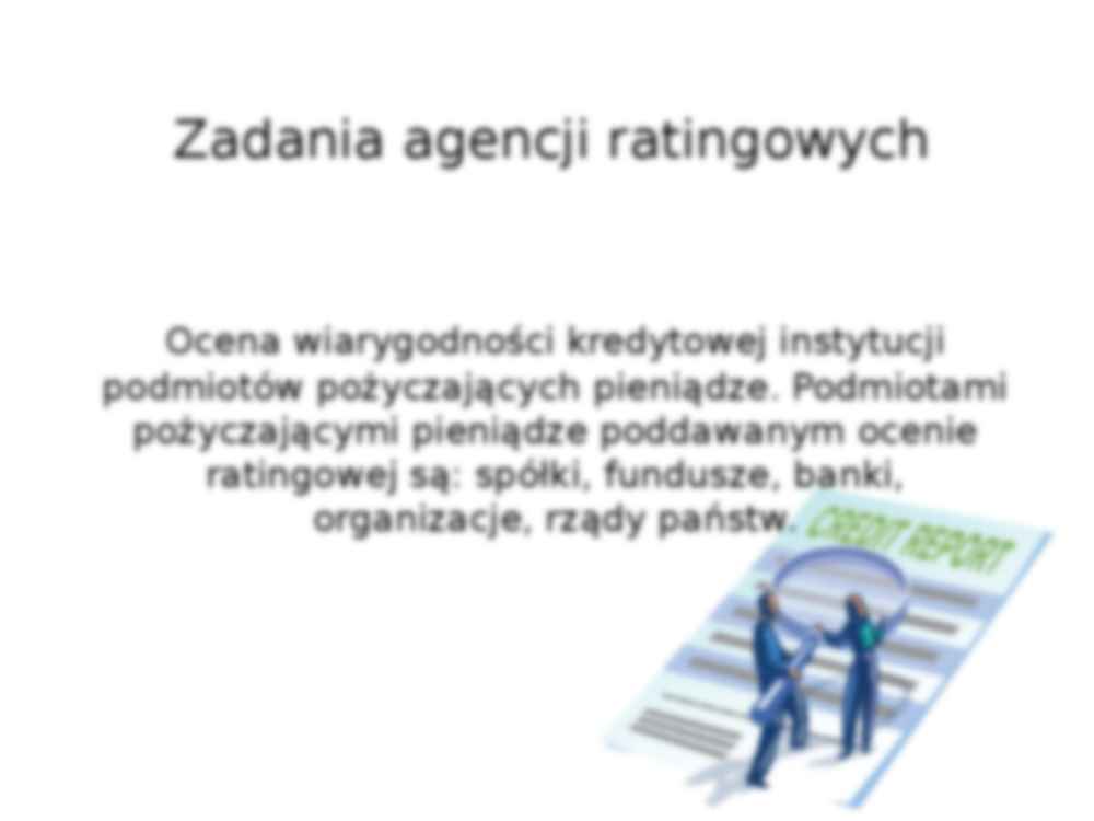 Agencje ratingowe - prezentacja - strona 3