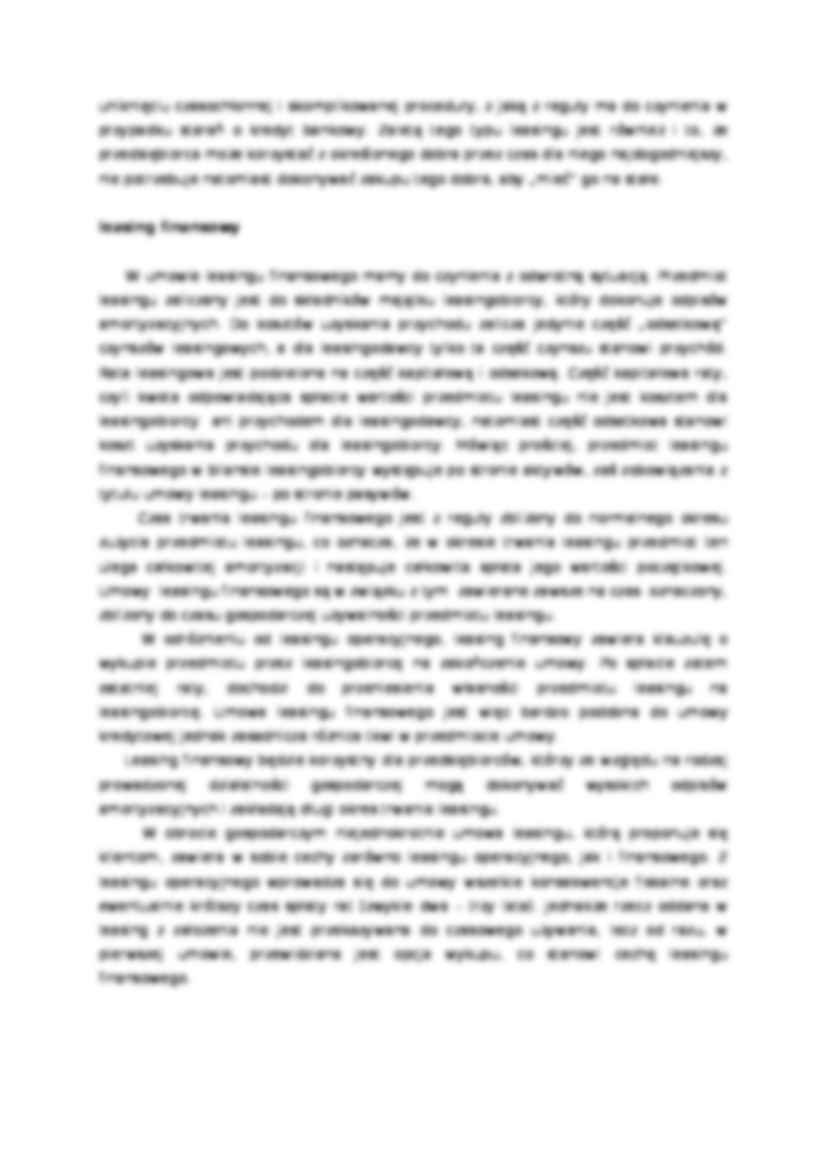 Leasing - istota i rodzaje - strona 3