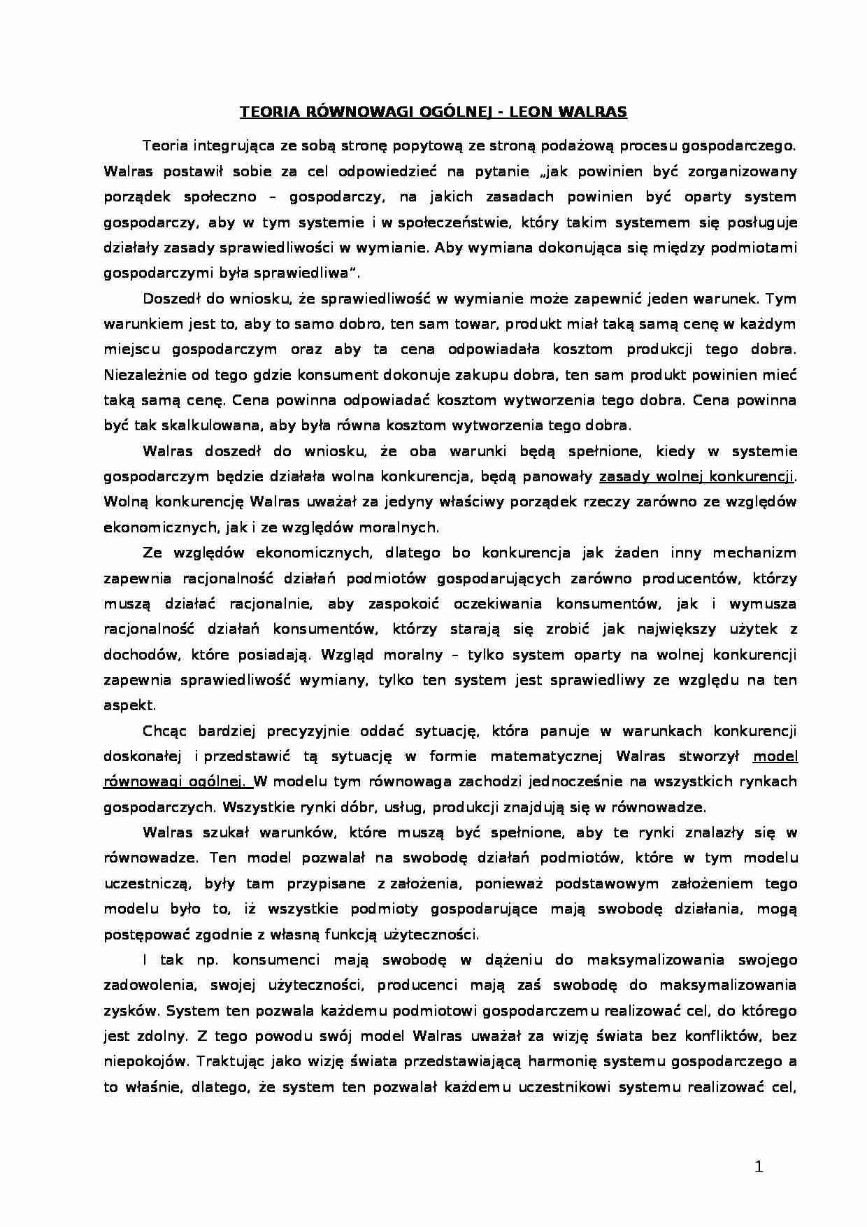 Historia myśli ekonomicznej  - Adam Smith cz2 - strona 1